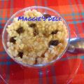 Arroz integral con leche y  pasas