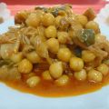 Callos con garbanzos y chorizo#Tapas