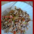 Ensalada de arroz y alubias