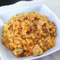Arroz con alcachofas y setas de cardo