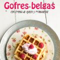 Gofres belgas con crema de queso y frambuesas