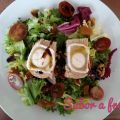 Ensalada de queso de cabra con membrillo y[...]