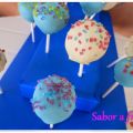 Cake pops de vainilla (y mesa dulce Pocoyó)