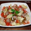 ENSALADA DE ALCACHOFAS MARINADAS Y ATÚN