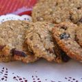 Cookies veganas de avena y arándanos rojos
