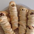 Momias de salchicha para Halloween