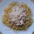 ESPAGUETIS CON CHAMPIÑONES Y BACON