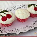 Cupcakes de vainilla y cereza