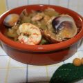 BORRAJAS CON GAMBONES Y ALMEJAS