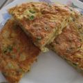 Tortilla con menestra de verduras