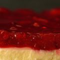 Tarta de queso y mermelada de frutos rojos