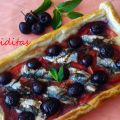 HOJALDRE DE SARDINAS Y CEREZAS CON HIERBABUENA