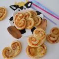 Palmeritas de jamón y queso