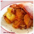 Guarnición de patata y cebolla