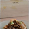 Fideos Soba con Salmón y gambas