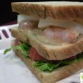 SANDWICH VEGETAL CON GAMBAS