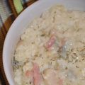 Arroz con pera y gorgonzola
