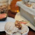 helado de higos con nueces