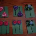 Orquillas con fieltro