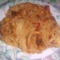 VERMICELLI CON POLLO Y VERDURAS