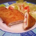 PECHUGA DE POLLO EMPANADO CON JAMÓN Y QUESO