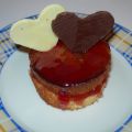BORRACHITOS DE FRESA CON CORAZONES DE CHOCOLATE