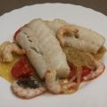 BACALAO AL HORNO CON GAMBAS