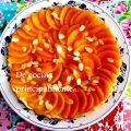 Tarta de melocotón. Feliz cumpleaños!