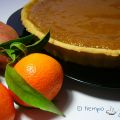Tarta de batatas con mandarinas