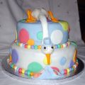Tarta de Fondant para Bautizo