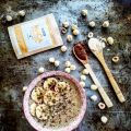 Gachas de avena con avellanas + Maca.