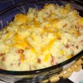 Triturado de patata con jamón al parmesano