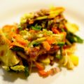 Ensalada de col, manzana y rúcula