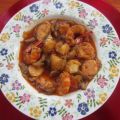 PULPO CON BOLETUS Y GAMBÓN