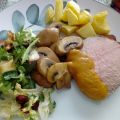 Redondo con salsa de hortalizas