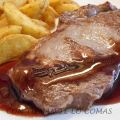 ENTRECOT CON SALSA DE VINO TINTO