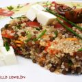 ENSALADA FRÍA DE LENTEJAS VERDINAS Y QUINOA