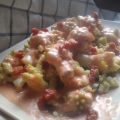 ROMANESCU EN SALSA DE PUERRO Y REMOLACHA