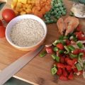 Arroz con verduras al aroma de mar
