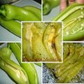 Chilacas o Chile Güero relleno de Queso