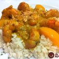 Langostinos al curry