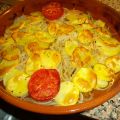 Cebolla, Patatas y Tomates al Horno
