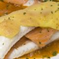 Filetes de pescado rellenos de salmón