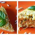 Tortilla de zanahoria y calabacín