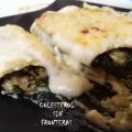 CANELONES de ESPINACAS, BEICON y SETAS