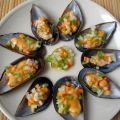 Mejillones en Vinagreta de Pimientos