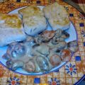 Merluza con champiñón.