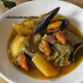 PATATAS CON MEJILLONES Y ALCACHOFAS