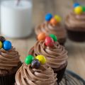 Cupcakes de chocolate y mantequilla de cacahuete
