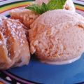 Helado de melocotones